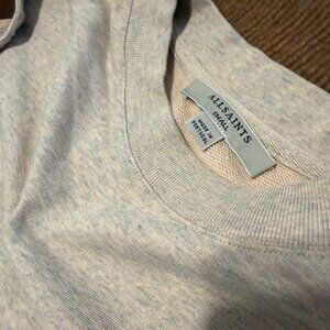 All Saints Sweatshirt Shoulder Cutout Size SM